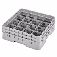 CAMBRO | CAMRACK® - Košara za pranje šalica 1/1 - Sa 16 odjeljaka - 500x500 mm - Siva boja