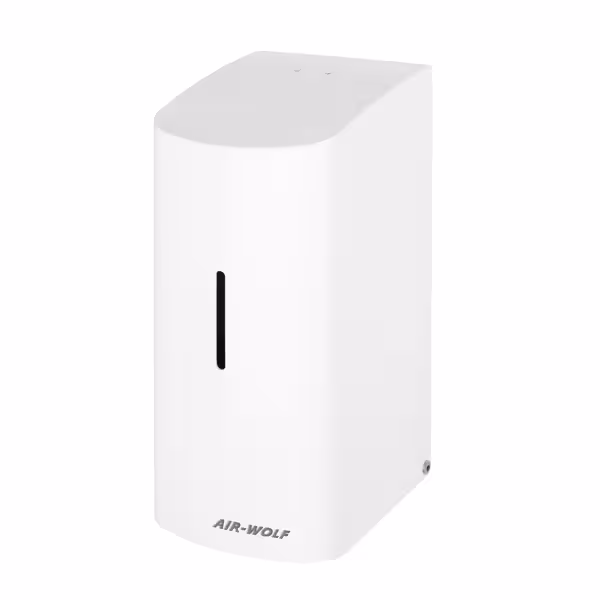 AIR-WOLF | Dozator sredstva za čišćenje WC daske sa senzorom - 500 ml - Bijeli plemeniti čelik