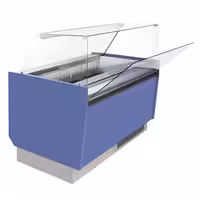 Ice Cream Display Freezer | LIAM - 1310mm - Static cooling - with LED lighting - for 10 x 5 litres Napoli pans - Blue