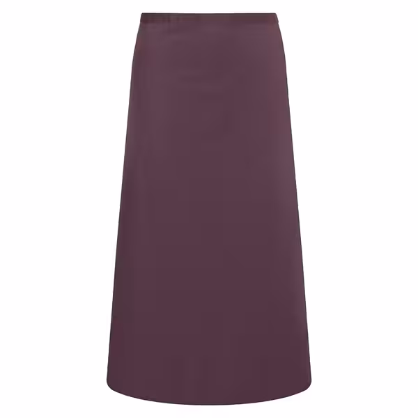 KARLOWSKY | Basic Bistro Waist Apron – Aubergine - 100×75 cm - 65% Polyester / 35% Cotton