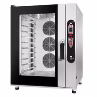 Commercial Electric Combi Oven - Digital Controls - 10x GN 2/1 or 20x GN 1/1 - incl. Automatic washing system, Wi‑Fi & USB, Hand shower, Core temperature probe, Direct steam injection
