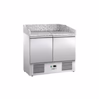 Commercial Pizza Prep Counter - Granite Top ECO - 935x700mm - with 2 doors