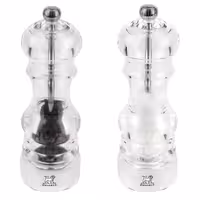 (6 pieces) PEUGEOT | NANCY - Salt & Pepper Mill - Acrylic - Height: 180mm