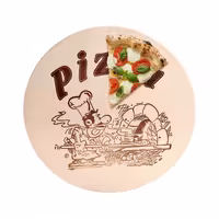 Pizza Tabağı - Yuvarlak Düz - Ahşap (Akçaağaç), 300x300x15mm