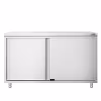 خزانة قاعدية ستانلس ستيل KOPENHAGEN PREMIUM - 1400x800mm - مع أبواب منزلقة