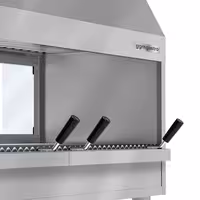 Commercial Charcoal BBQ Grill - Stainless Steel - 2000mm