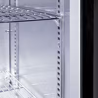 GASTRO-COOL | Barski hladnjak - 900 mm - 200 litara - Sa 2 staklena krilna vrata - Crna boja