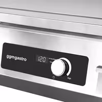 Plancha de inducción Fry top - 5,0 kW - Liso - Superficie de cocción: 360x240mm