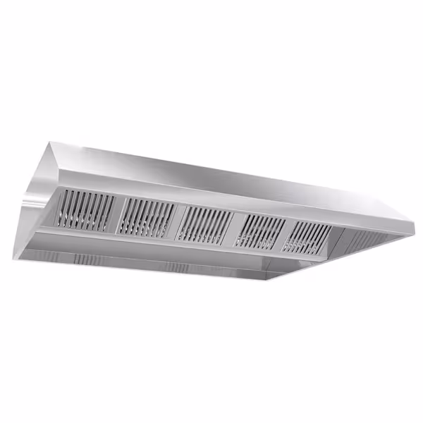 Profesionalna stropna napa bez motora - 3400 mm - s labirintnim filtrom i rasvjetom - inox