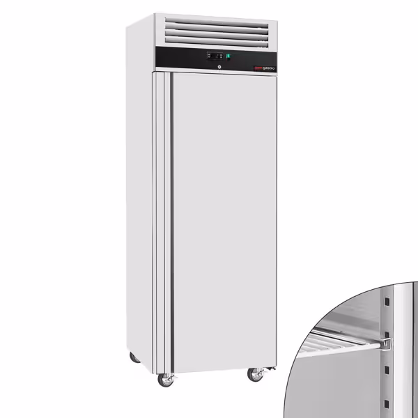 Szafa chłodnicza ze stali nierdzewnej ECO - 312L - 680x710mm - 1 drzwi - chłodzenie wentylowane; zamek