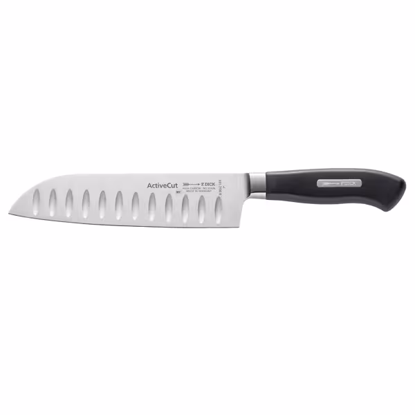 F. DICK | ActiveCut - Cuțit Santoku - cu margine festonată - Lama: 180mm