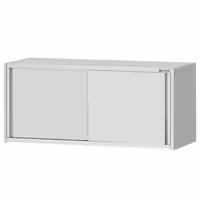 خزانة حائط ستانلس ستيل ECO - 1600x400mm - مع باب انزلاقي - ارتفاع 650 mm