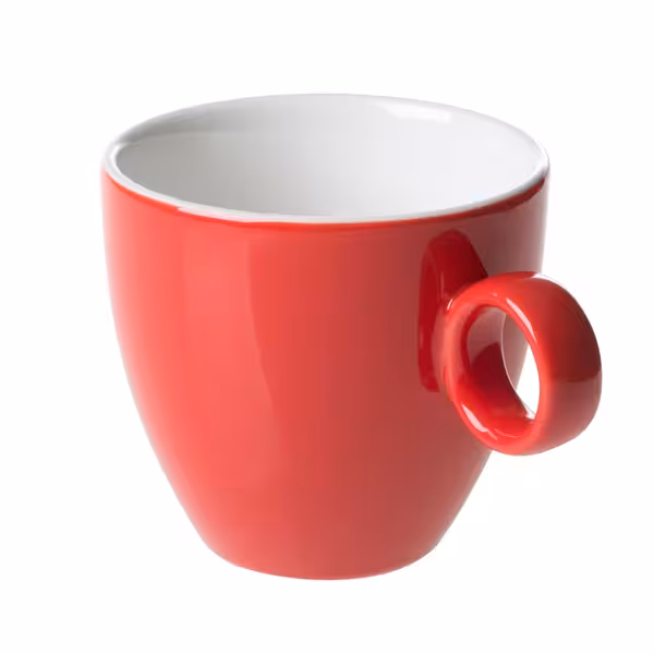 (6 kom) BART COLOUR CAFE - Šalica za cappuccino - 170 ml - Crvena