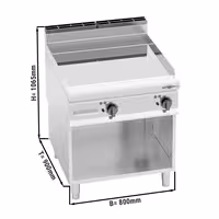 Plită de gătit electrică – 11,4 kW – netedă – cu finisaj lucios