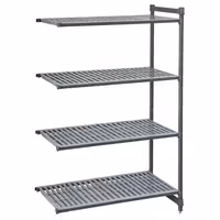 CAMBRO | Camshelving® - Basics Plus - Dodatni stalak - 1328 mm - Sa 4 perforirane police