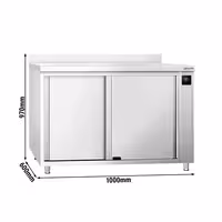 PREMIUM ormar za grijanje – 1000 x 600 mm – s postoljem i kliznim vratima – digitalni