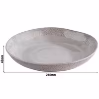 (6 adet) Kase - FOOTMARK - Melamin - 0,8L - köşeli - 240x240mm - Derinlik:40mm - Gri