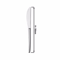 (12 pcs) Dessert knife Aleria - 18/0 stainless steel - 186mm