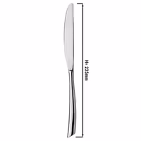 (12 pcs) Table knife - Stella - 13/0 stainless steel - 235mm - Mirror