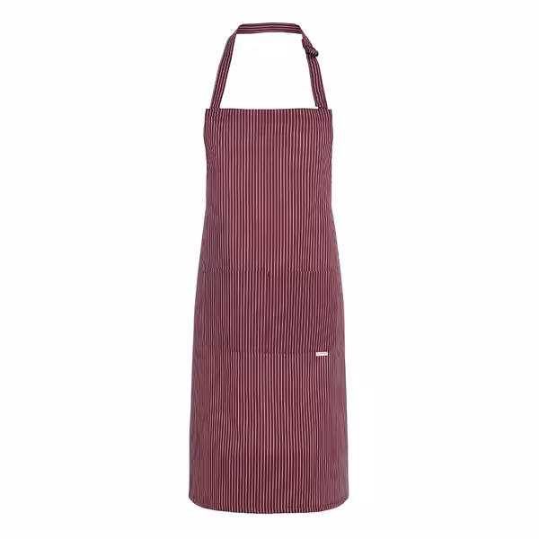 KARLOWSKY | Carlo Chef Bib Apron – Bordeaux - 70x90cm - Cotton - Adjustable Neck Strap - 2 Pockets