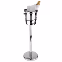 Stalak za posudu za hlađenje vina/šampanjca - Polirani inox - Ø 175 mm - Visina: 730 mm