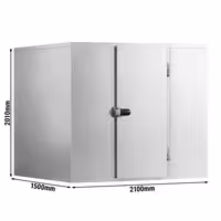 Ruostumattomasta teräksestä pakastehuone - 2100x1500 mm - 4,14 m³