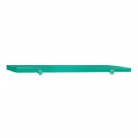 Työtason leikkuulevy - 1400x600 mm - Paksuus: 40 mm - HACCP-yhteensopiva - Polyeteeni (PE500) - Vihreä - Työtason reunastopparilla