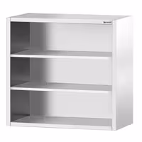 خزانة حائط ستانلس ستيل PREMIUM - 1000x400mm - بدون باب انزلاقي - بدون باب ذو أجنحة - ارتفاع 1000 mm
