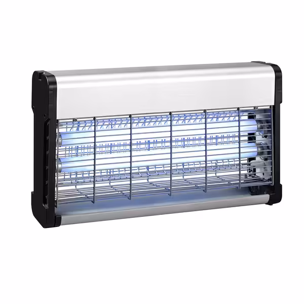 Distrugător de insecte - cu grilaj electric - UV-A fluorescent - pentru 80 m² - 2x 10 W