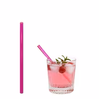 (50 adet) Cam Pipet - 150mm - ø 8mm - düz - Neon Pembe - dahil 1 Naylon Temizlik Fırçası