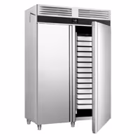 Szafa mroźnicza piekarnicza PREMIUM – stal nierdzewna – EN 600 x 400 – 1700 L – z 2 drzwiami