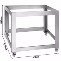 Base Stand - for Pizza Oven - 1450x1270x1110mm - Stainless Steel - with Wheels - compatible with PEZ930G & PEZ930G#2