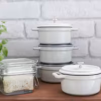 STAUB | Mini Cocotte Round Enamelled Cast Iron Casserole Dish – Ø10 cm – White Truffle