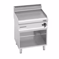 Plinski roštilj - 8 kW - Rebrasta - površina pečenja: 596x430 mm - stolni - satinirana (Scotch-Brite) završna obrada