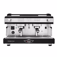 WEGA | PEGASO PLUS - Siebträgermaschine - 2 Gruppig - 3,7 kW - mit Milchaufschäumern & Heißwasser - Schwarz