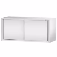 خزانة حائط ستانلس ستيل PREMIUM - 1600x400mm - مع باب انزلاقي - ارتفاع 650 mm