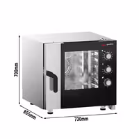 Commercial Electric Combi Oven- Manual Controls - 5x GN 1/1 - incl. Manual washing system