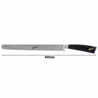 BERKEL | Elegance Salami & Cheese Knife – 26 cm Flexible Blade - Gloss Black Resin Handle