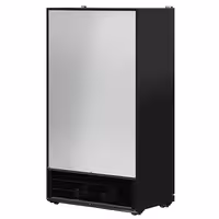 Commercial Beverage Display Fridge - 1200mm - 760 Litres - with 2 hinged glass doors - LED lighting - Temperature range 1 to 10 °C - Black