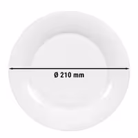 (6 pcs) SELTMANN WEIDEN | Savoy Side Plates – Flat – Ø 210 mm – White Porcelain
