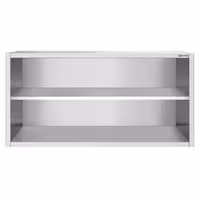 خزانة حائط ستانلس ستيل PREMIUM - 1800x400mm - بدون باب انزلاقي - ارتفاع 800 mm