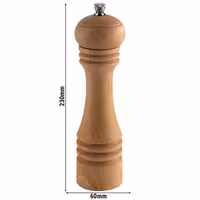 (6 tk) Pipraveski - ETERNAL - Pöögist ja roostevabast terasest - Kõrgus: 23 cm - beež