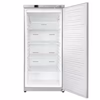 Szafa mroźnicza magazynowa ECO – stal nierdzewna – 400 L – z 1 drzwiami – wewnętrzna strona drzwi z tworzywa sztucznego