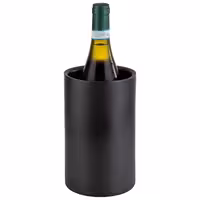 Posuda za hlađenje boce - LEVANTE - Inox - vanjski Ø 120 mm - Visina: 200 mm - Crna - s dvostrukim stijenkama