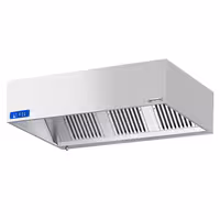 Commercial Wall-Mounted Extractor Hood with Motor – 1600mm – with Speed Controller, Baffle Filters & Lighting