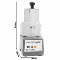 ROBOT COUPE | R 211 XL - آلة مطبخ متعددة الاستخدامات / آلة تقطيع الخضار / آلة تقطيع - 2,9 لتر - 550 واط - 1500 دورة في الدقيقة - مخرج جانبي