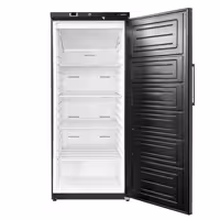 Szafa chłodnicza magazynowa ECO – 400 L – z 1 drzwiami – wewnętrzna strona drzwi z tworzywa sztucznego – czarna
