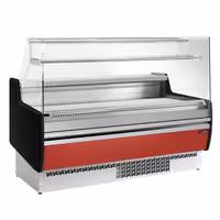 Serve Over Counter - 1622x953mm - with 2 doors - front panel red - capacity 178 litres
