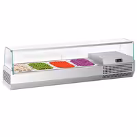 Countertop Prep Well / Refrigerated Topping Unit PREMIUM PLUS - 1328x413mm - 4x GN 1/3