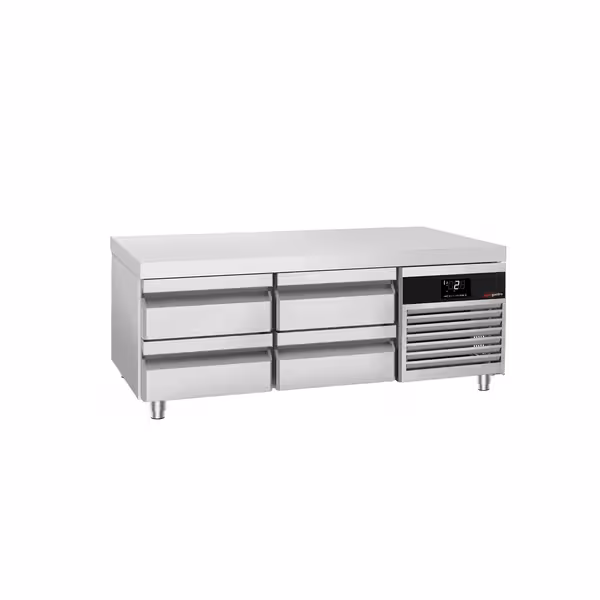 Rashladni pult (Low‑boy) PREMIUM - -2 do +8 °C - 1400 mm - 135 l - 4 ladice - 4x GN 1/1 - Za HR